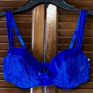 VTG Gold Label Victoria's Secret Blue Bra Lingerie